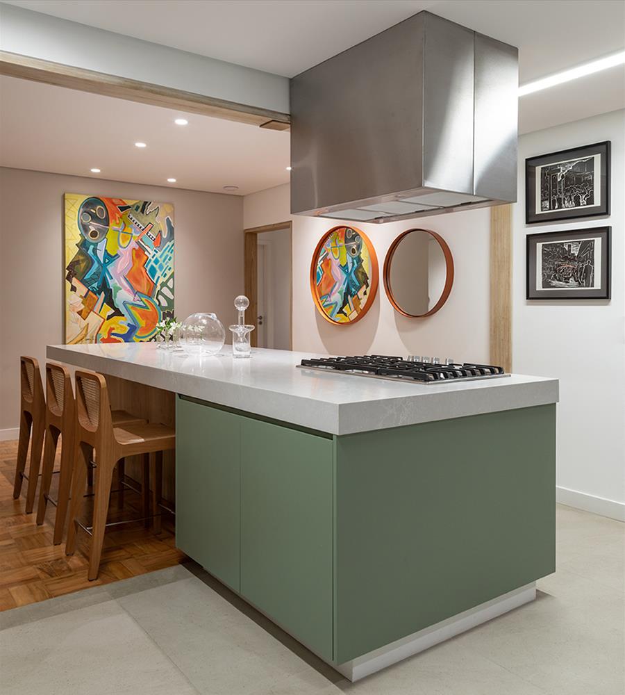 巴西 Apartamento Consolação | 木质美感与设计巧思的完美结合-15