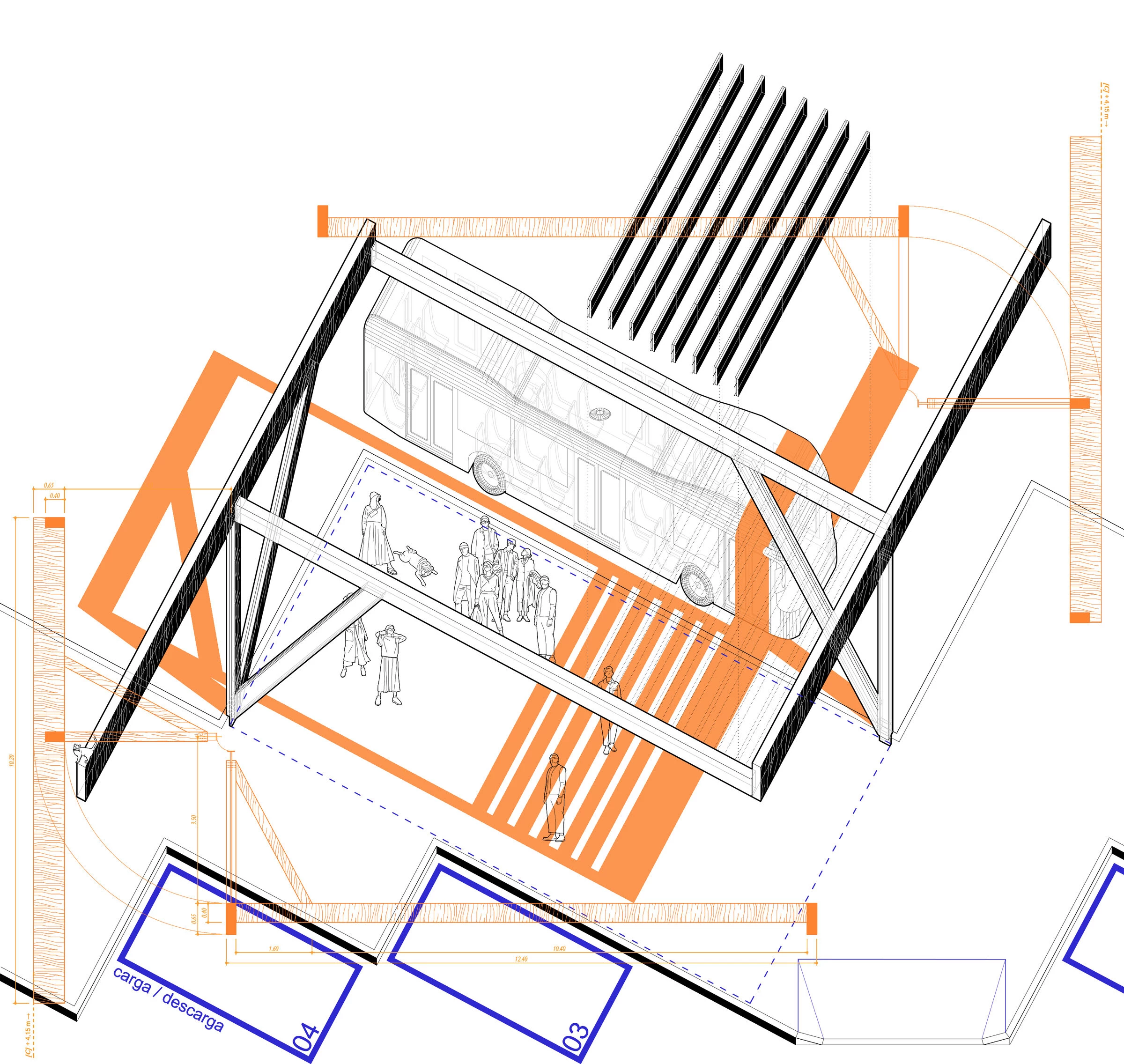 广场和公交车站丨西班牙丨La Errería * Architecture Office-11