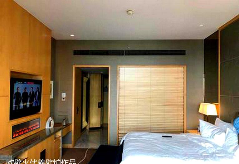 拈花湾酒店壁炉装饰设计效果-8