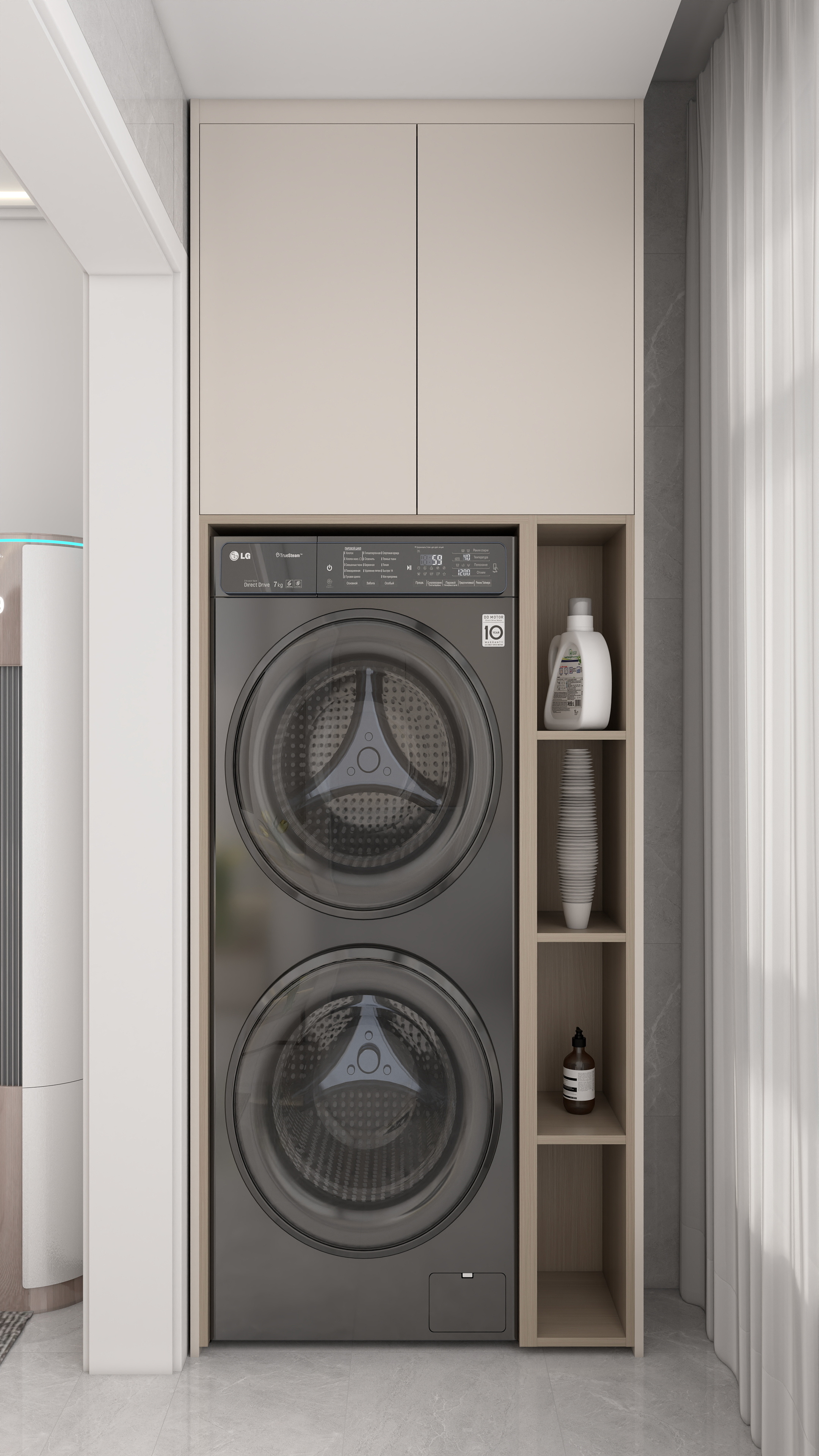 现代清新风·木纹和白色的交融之家-17