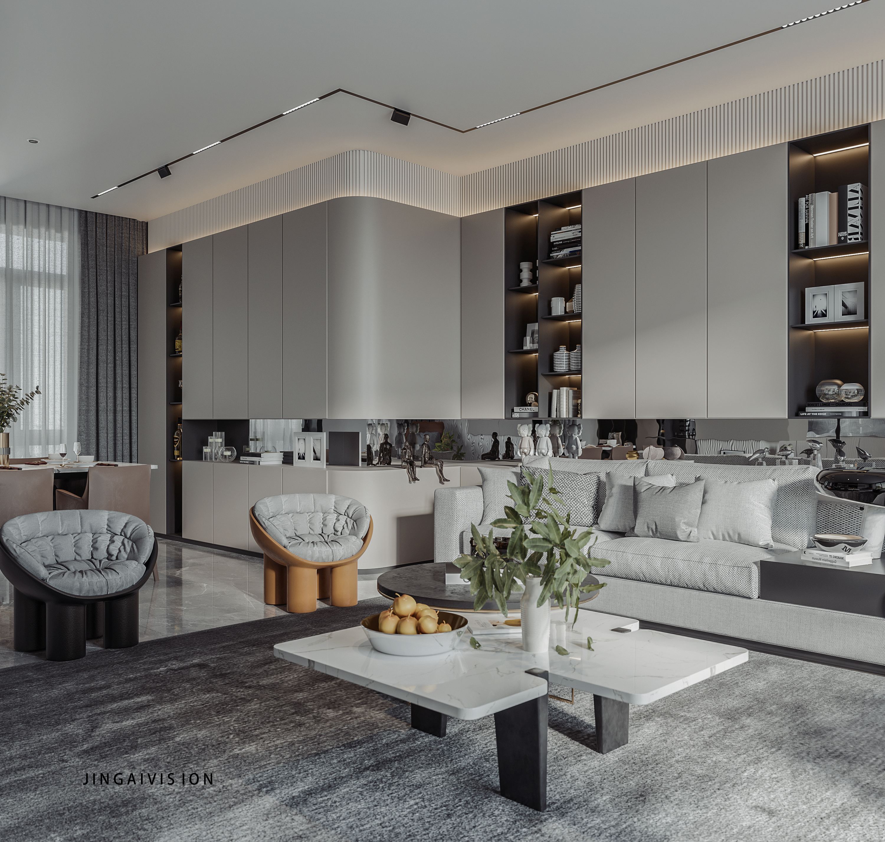 现代轻奢平层-3