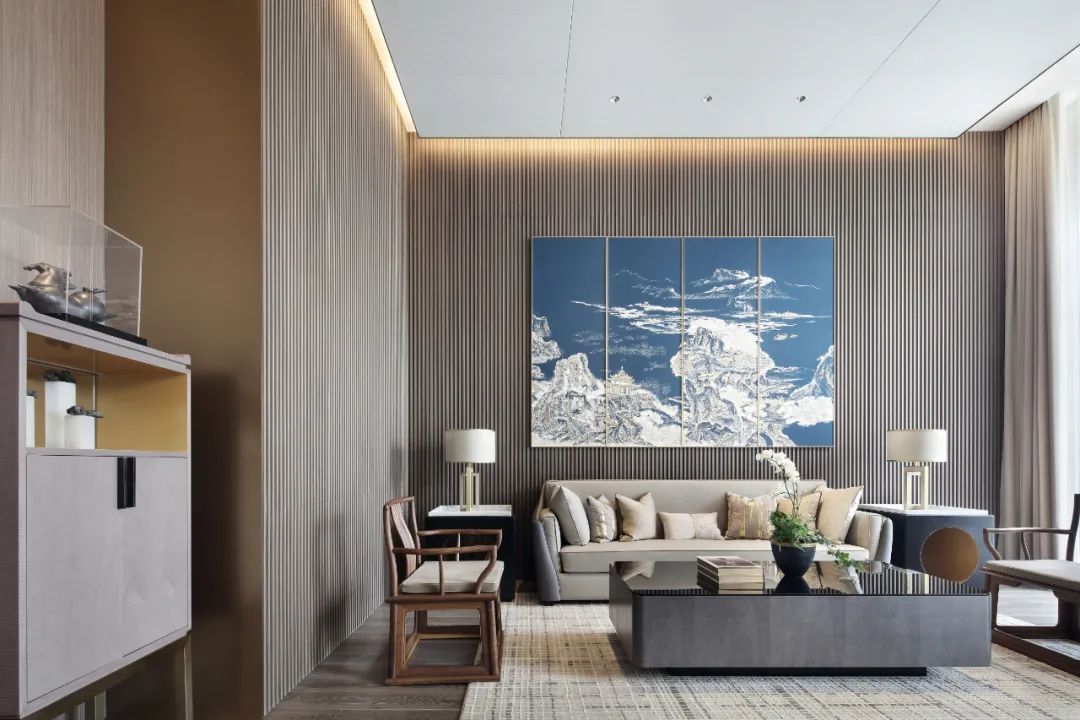 青岛悦海府售楼处 | 海洋主题的现代东方空间设计-42