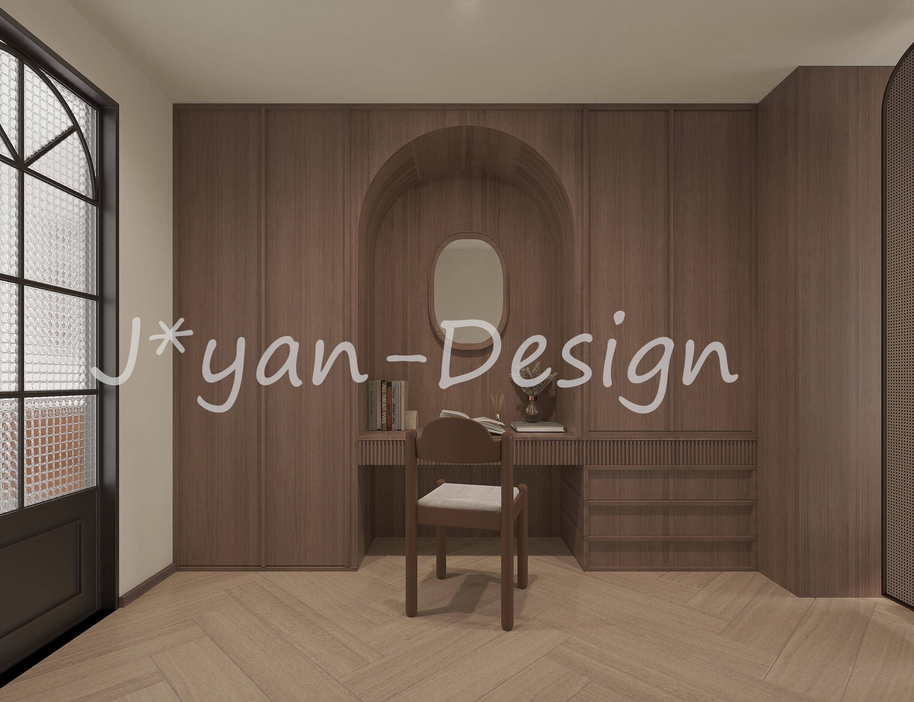 穿越时光的雅韵 —— 中古风家装效果图惊艳登场-8