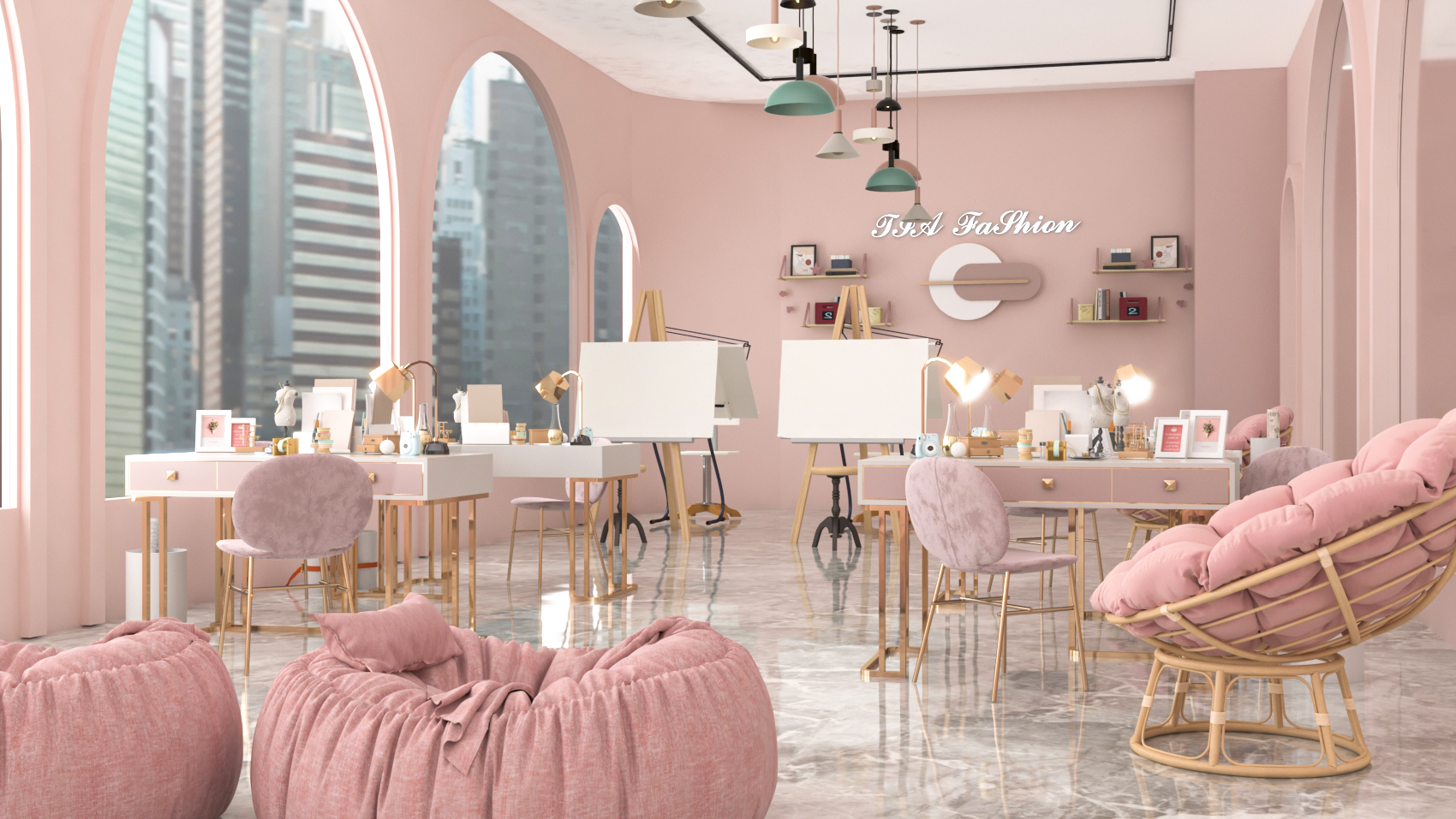 TIA FASHION COMPANY 室内设计项目丨MANSOURA UNIVERCITY 建筑学院四年级学生-20