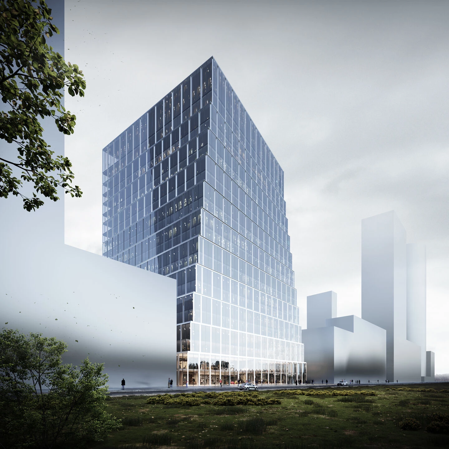 2022 年俄罗斯莫斯科独特流动式商业中心设计丨IND architects-9