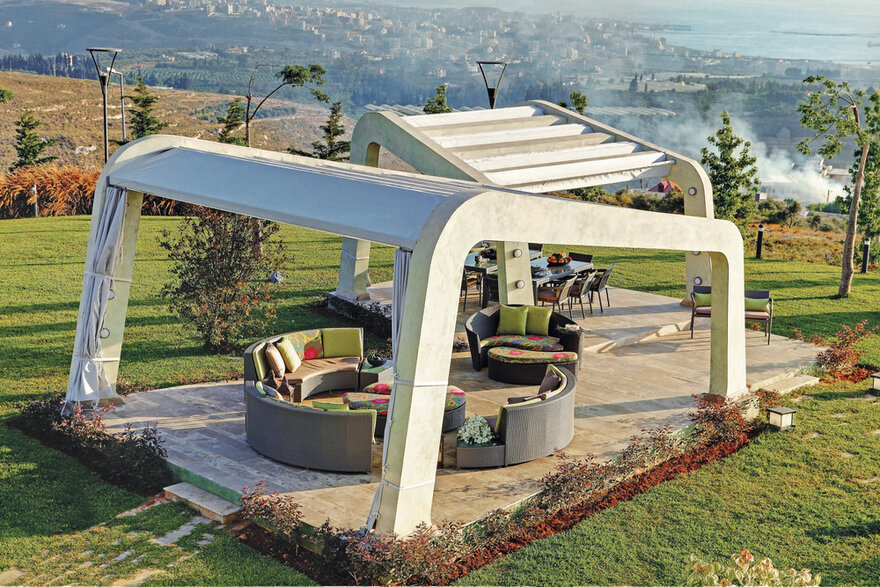 感官融合的黎巴嫩 pool house-6