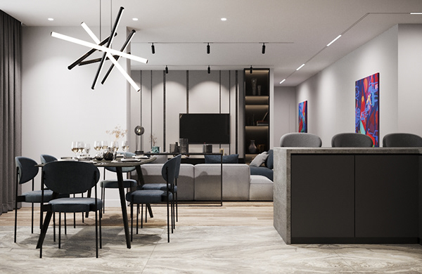 萨马拉市中心120平三口之家公寓设计丨俄罗斯萨马拉丨维多利亚·叶罗希娜-25