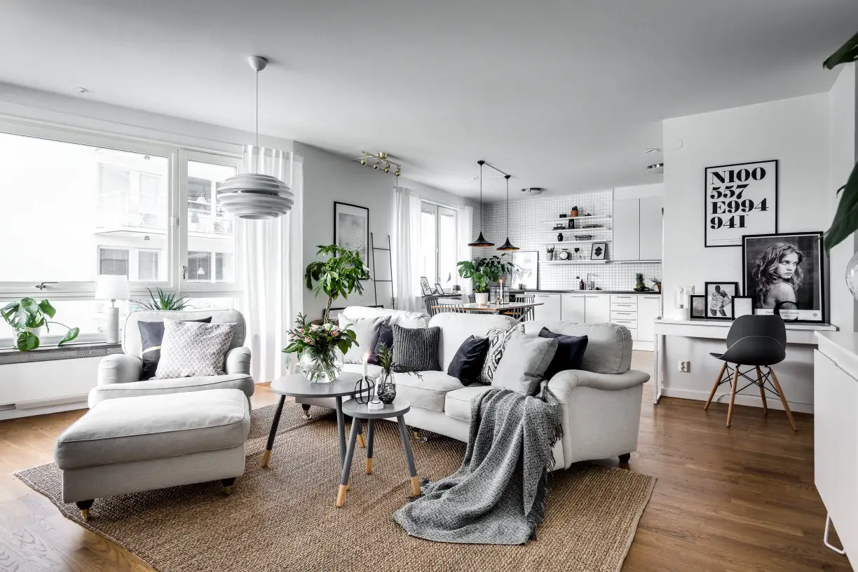 冬日灰湖，夏日蓝波 | 湖景公寓的 Scandinave 风设计-7