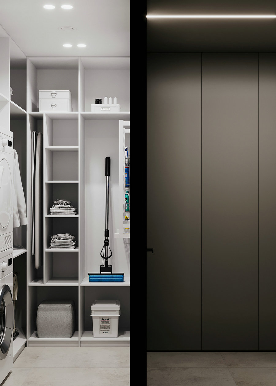 95㎡简约风公寓设计-24