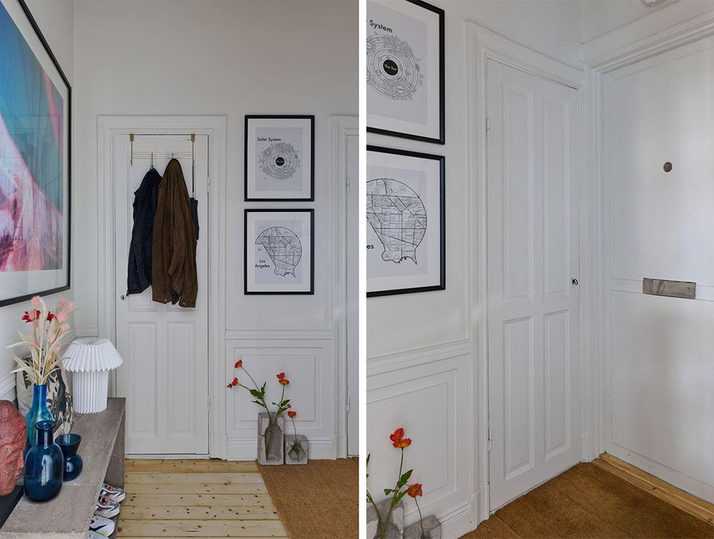 33 平米艺术小公寓 | 蓝色墙面与粉色厨房的完美碰撞-18