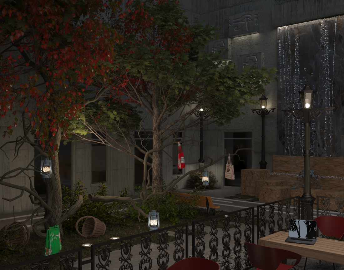 Office atrium landscape & showroom (Cairopolitan)-18