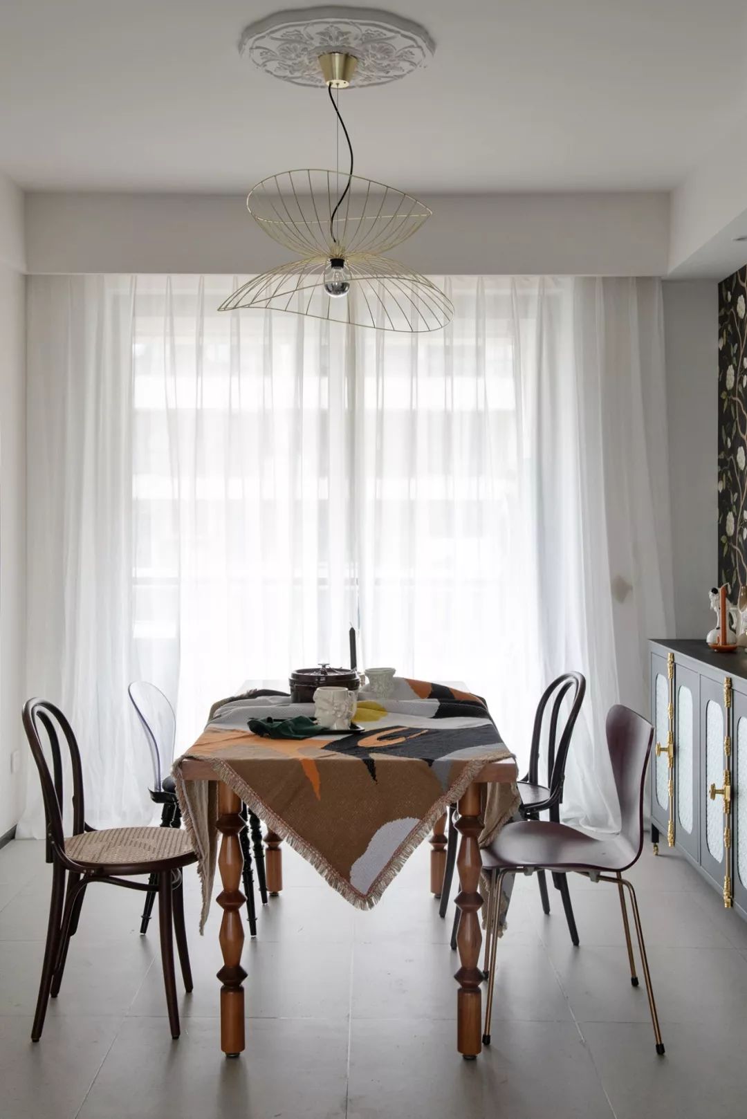 115㎡多彩混搭住宅，打造轻奢复古艺术空间-46