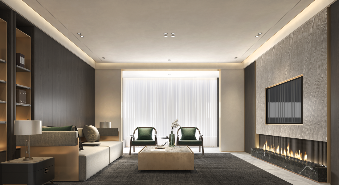 新中式轻奢平层设计-8