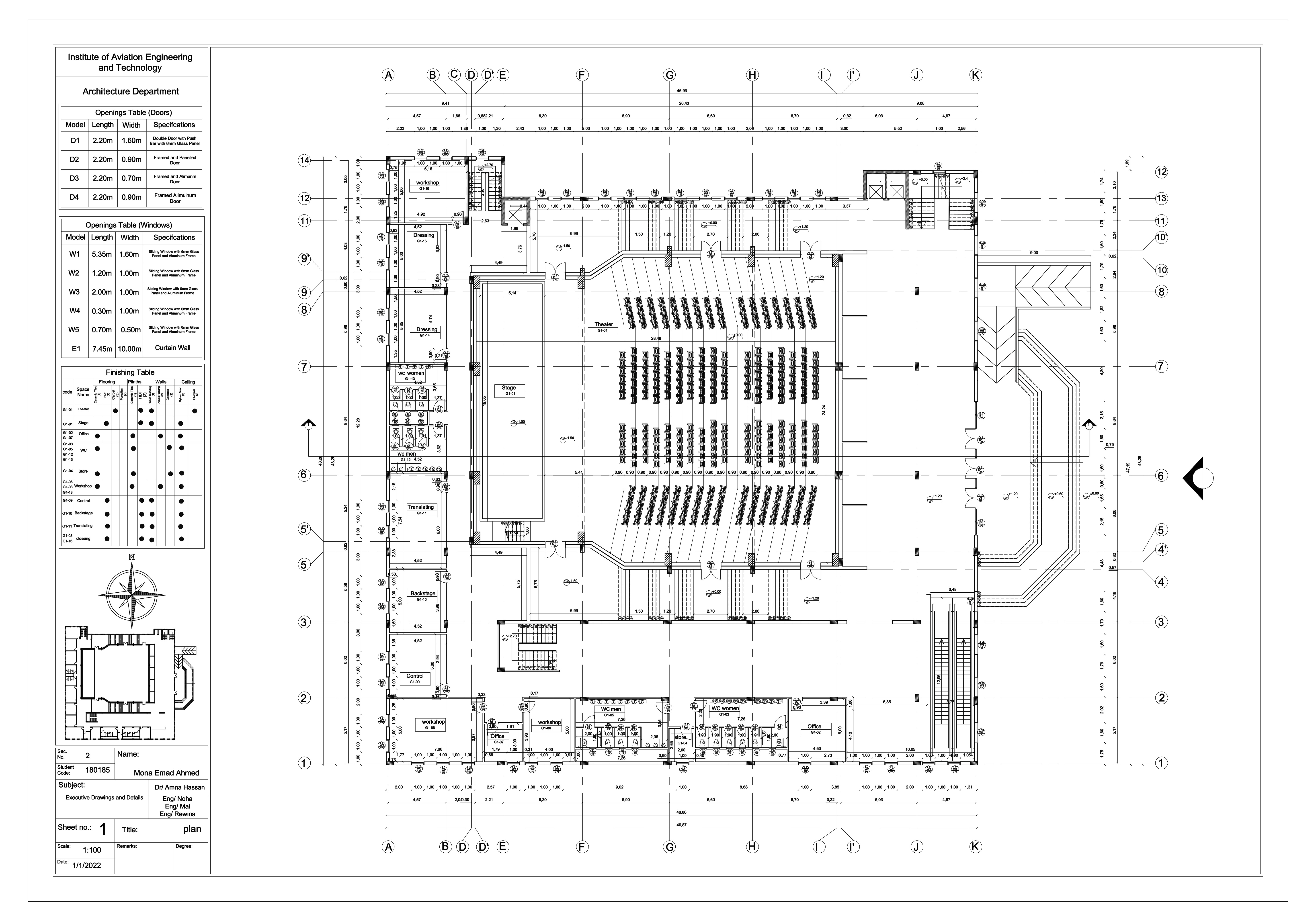 Theater Project " shop drawing "-2