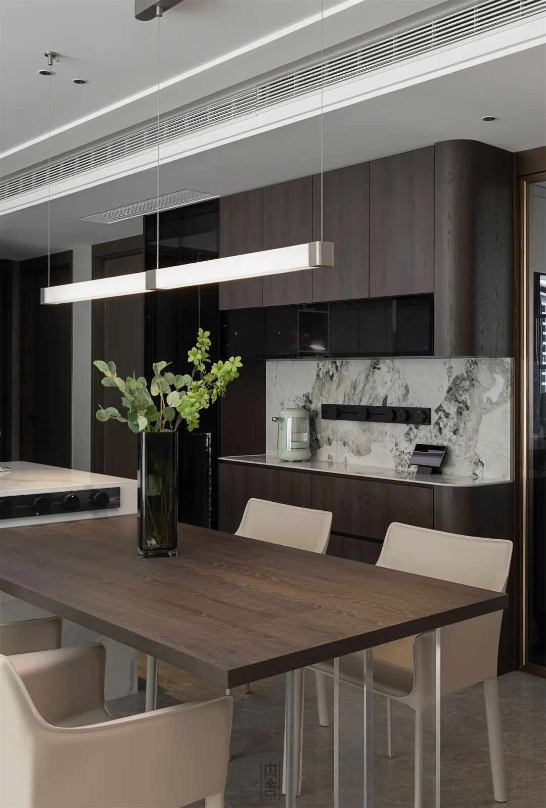 内舍软装丨179㎡现代意式，打破单调感，营造质感且高级的梦想家！-19