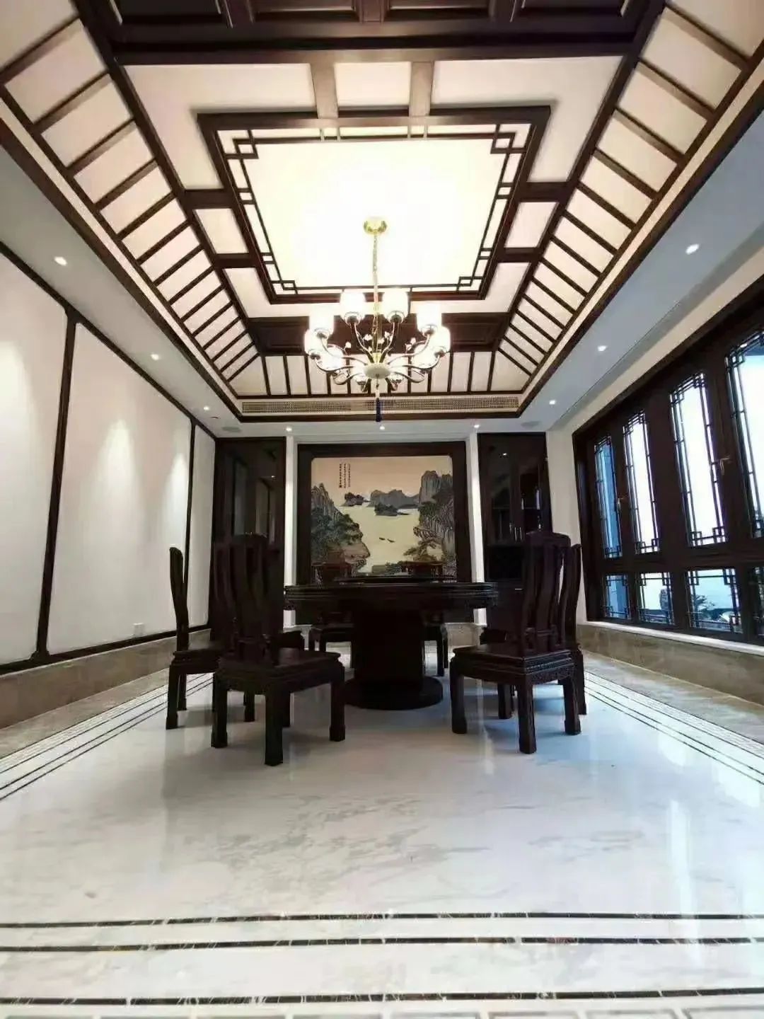 别墅大理石装饰实拍案例丨中国随州丨叶胤祥设计事务所-30