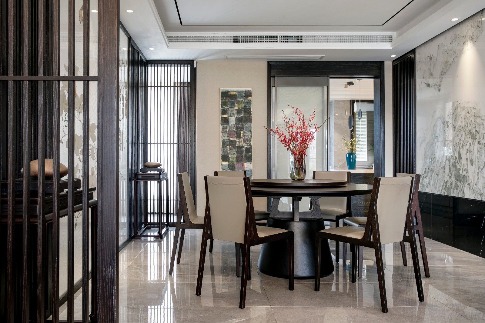 焕烂庭中——慈溪金地鸿悦私邸  HBD力天设计-8