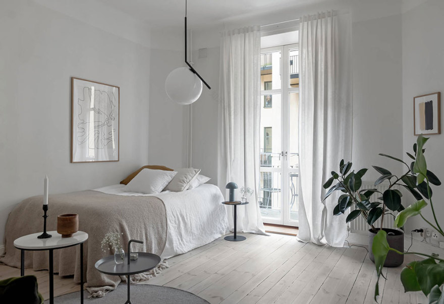 瑞典 34 平米迷人空气小公寓-1