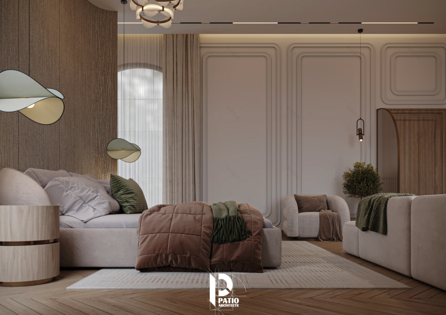 Modern Master Bedroom Suite Interior Design-12