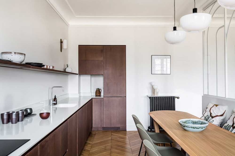 巴黎时尚公寓 | 弧形设计与色彩的完美结合-6