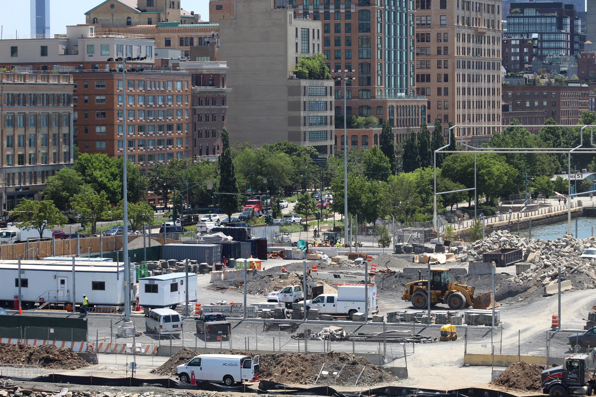 Tree Planting Begins at Gansevoort Peninsula Park on the West Village Waterfront, Manhattan - New York YIMBY-7
