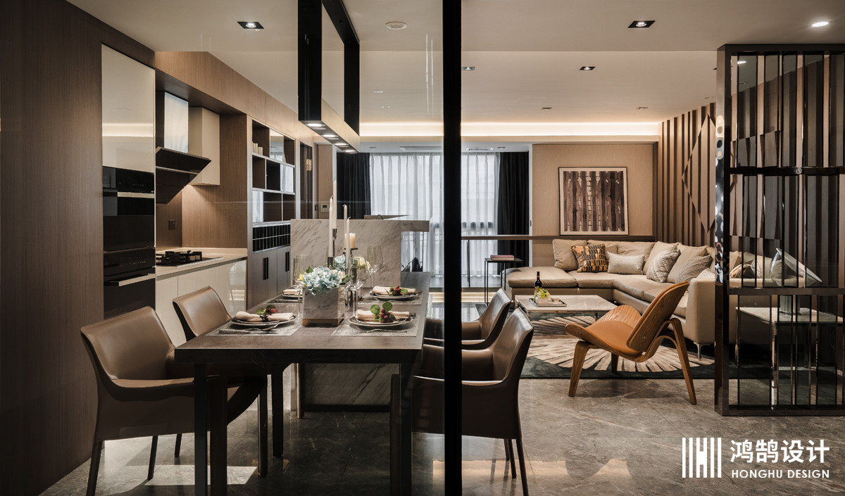 《台式美学》觥筹交错, 轻盈简洁, 低眉间诉说沁人心脾  鸿鹄设计-0