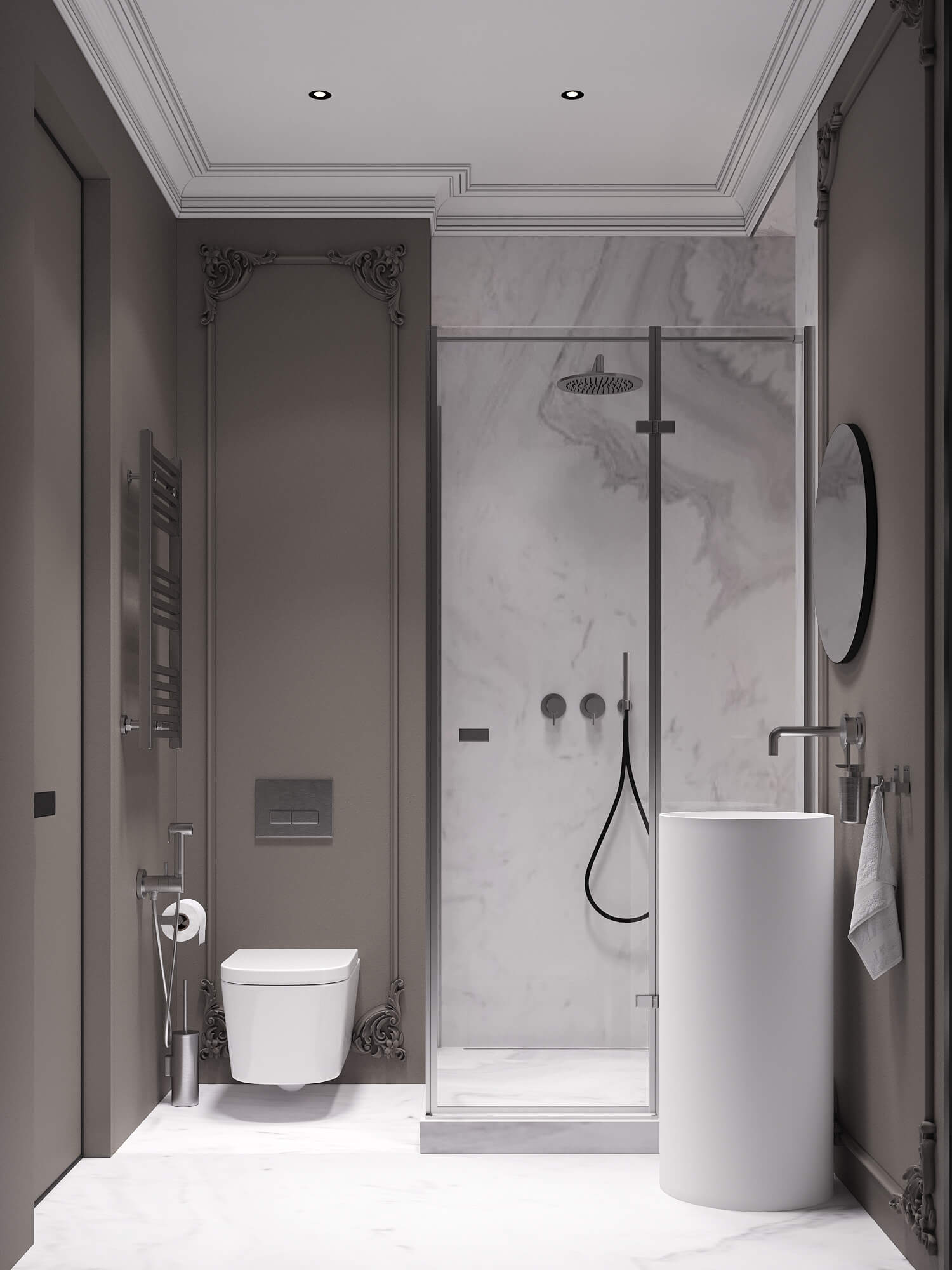 90㎡高级灰色系公寓设计 至素至简，气质非凡！-39