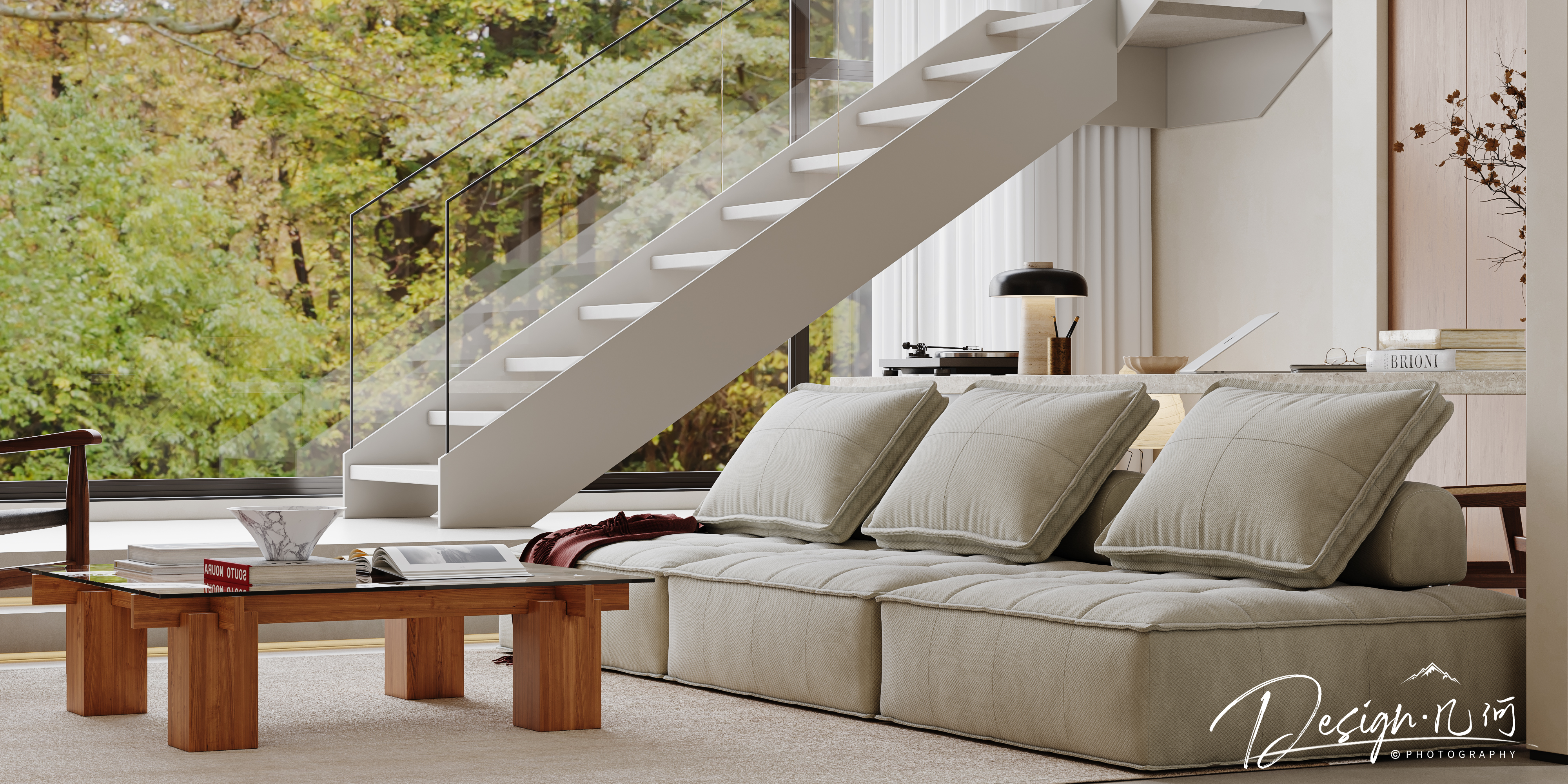 几何空间视觉表现 | 天玺湾中古风客餐厅（日景篇）-24