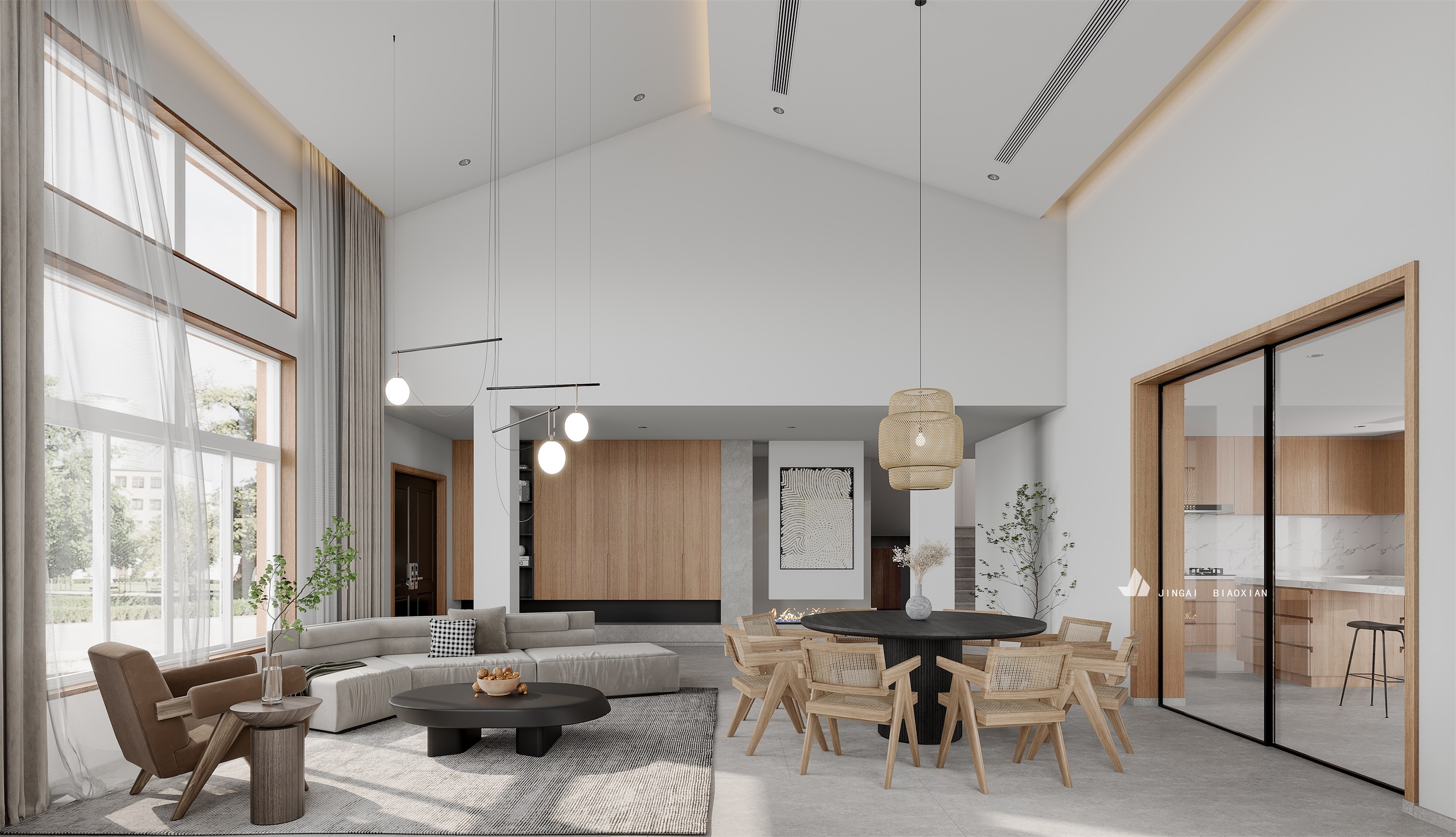 现代简约客餐厅设计案例-7