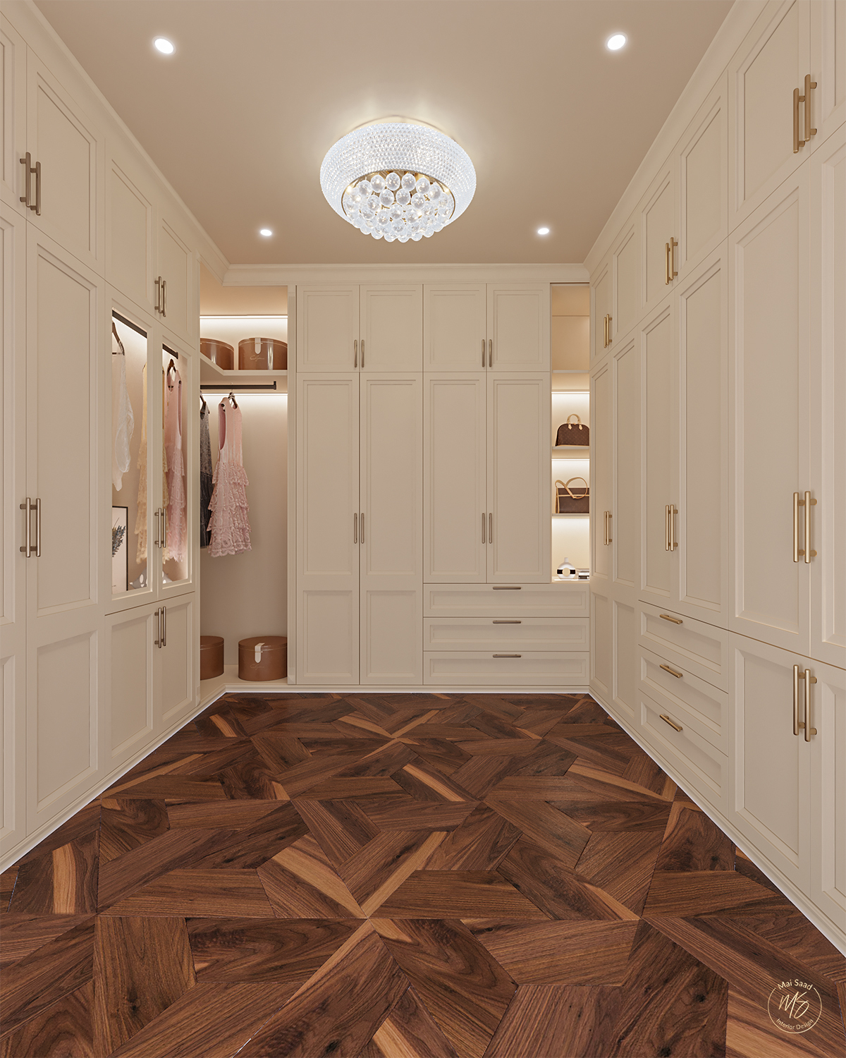 美式主卧丨MAI SAAD INTERIORS-12