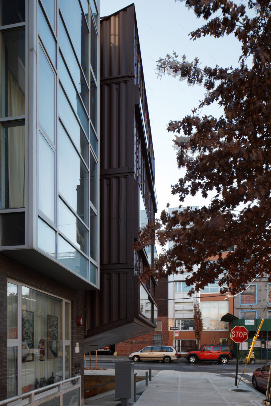 LOT-EK slices shipping-container stack to form Williamsburg home-30