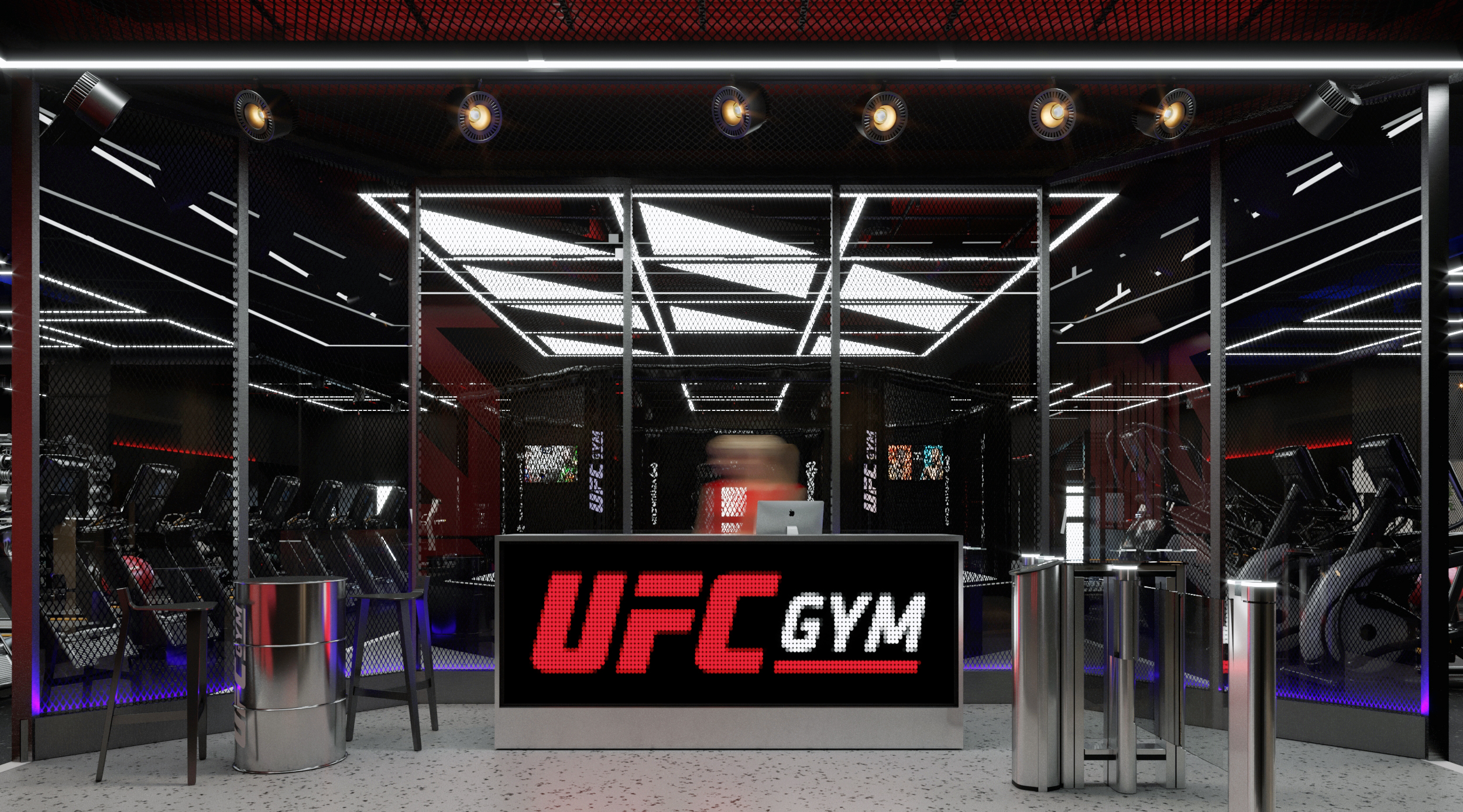 终极格斗冠军赛健身馆 汉堡丨德国汉堡丨sidepro_studio-7