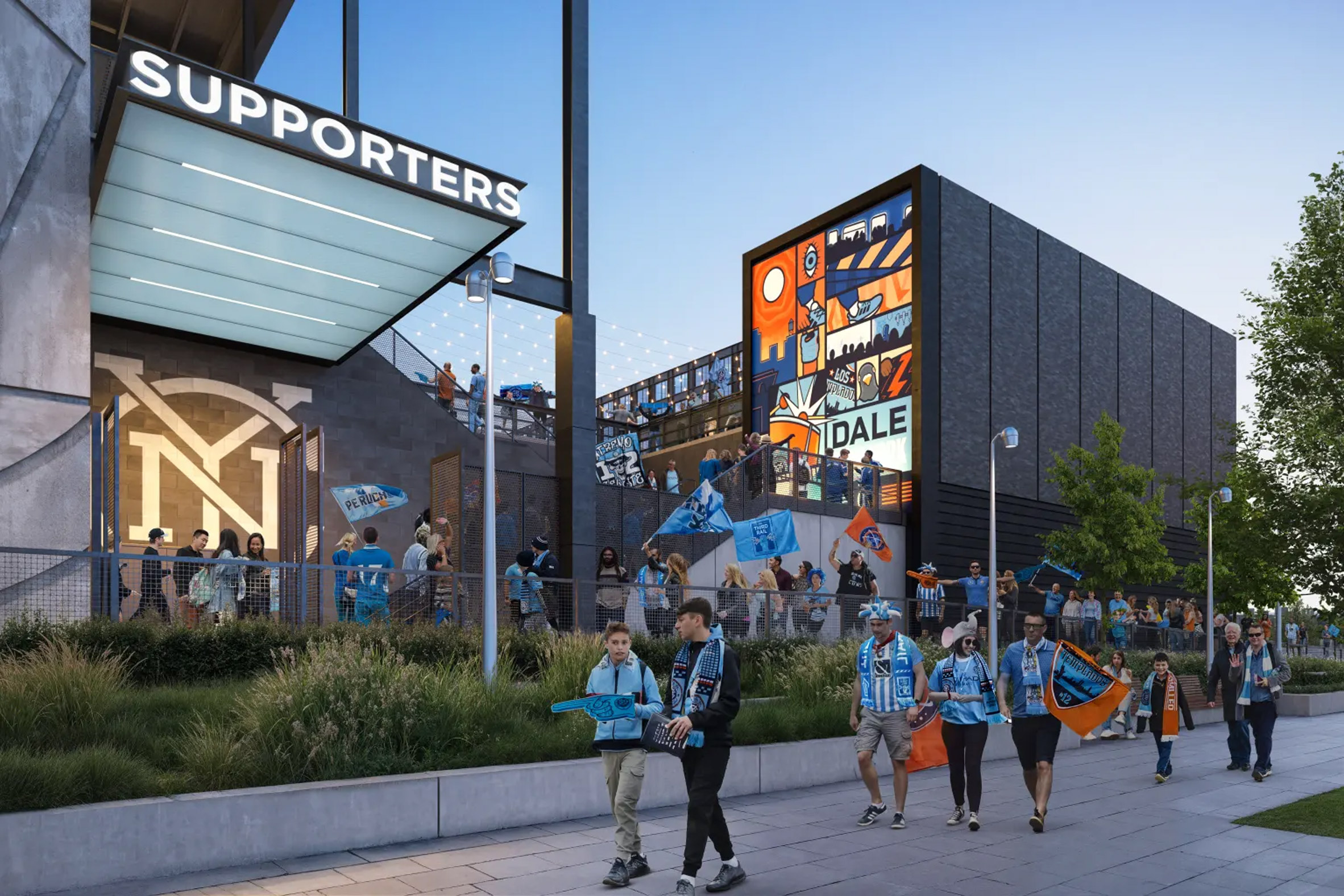 HOK unveils Major League Soccer's first fully electric stadium in Queens-7