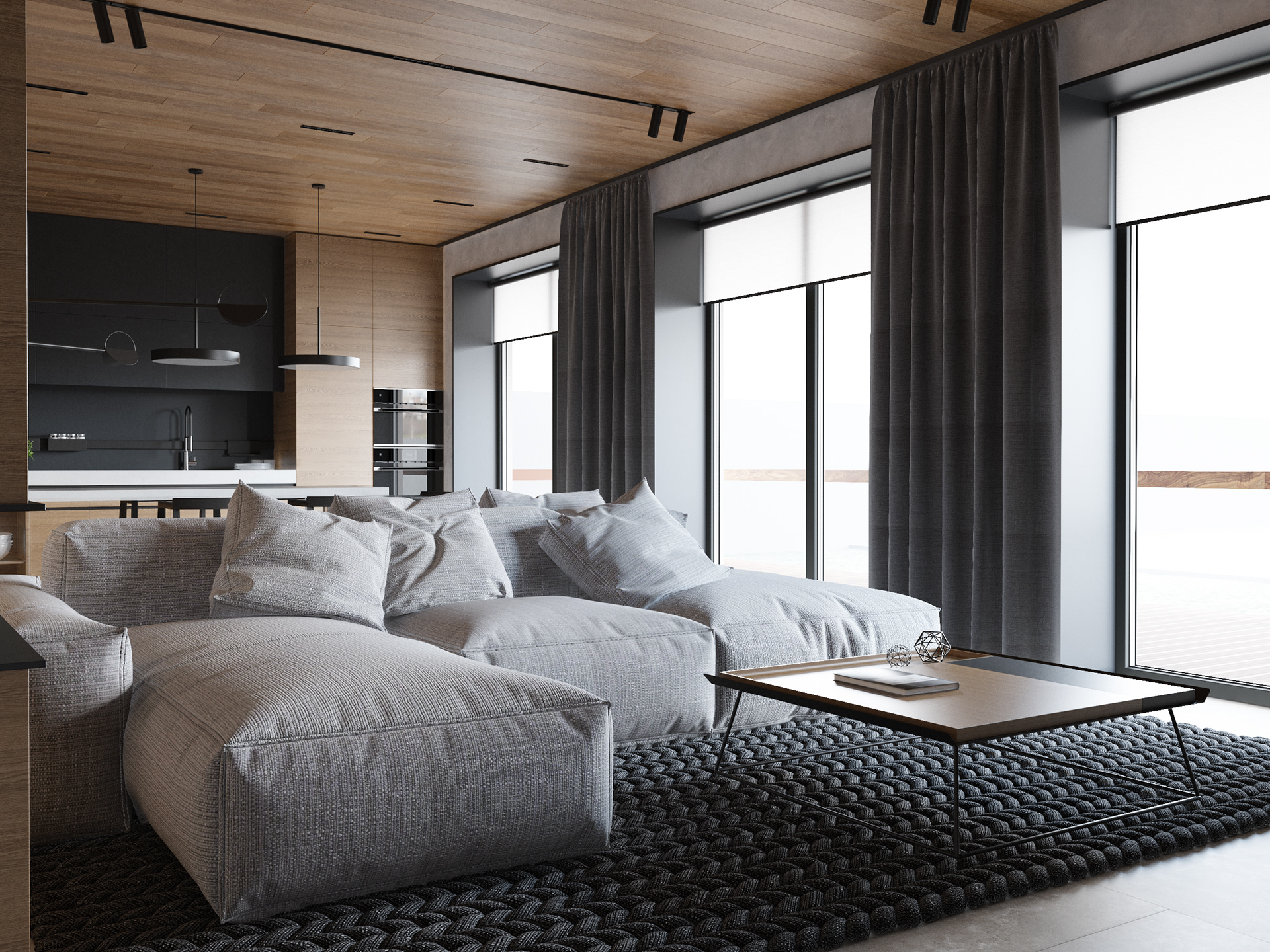 原木与灰色 打造超有感的住宅！-4