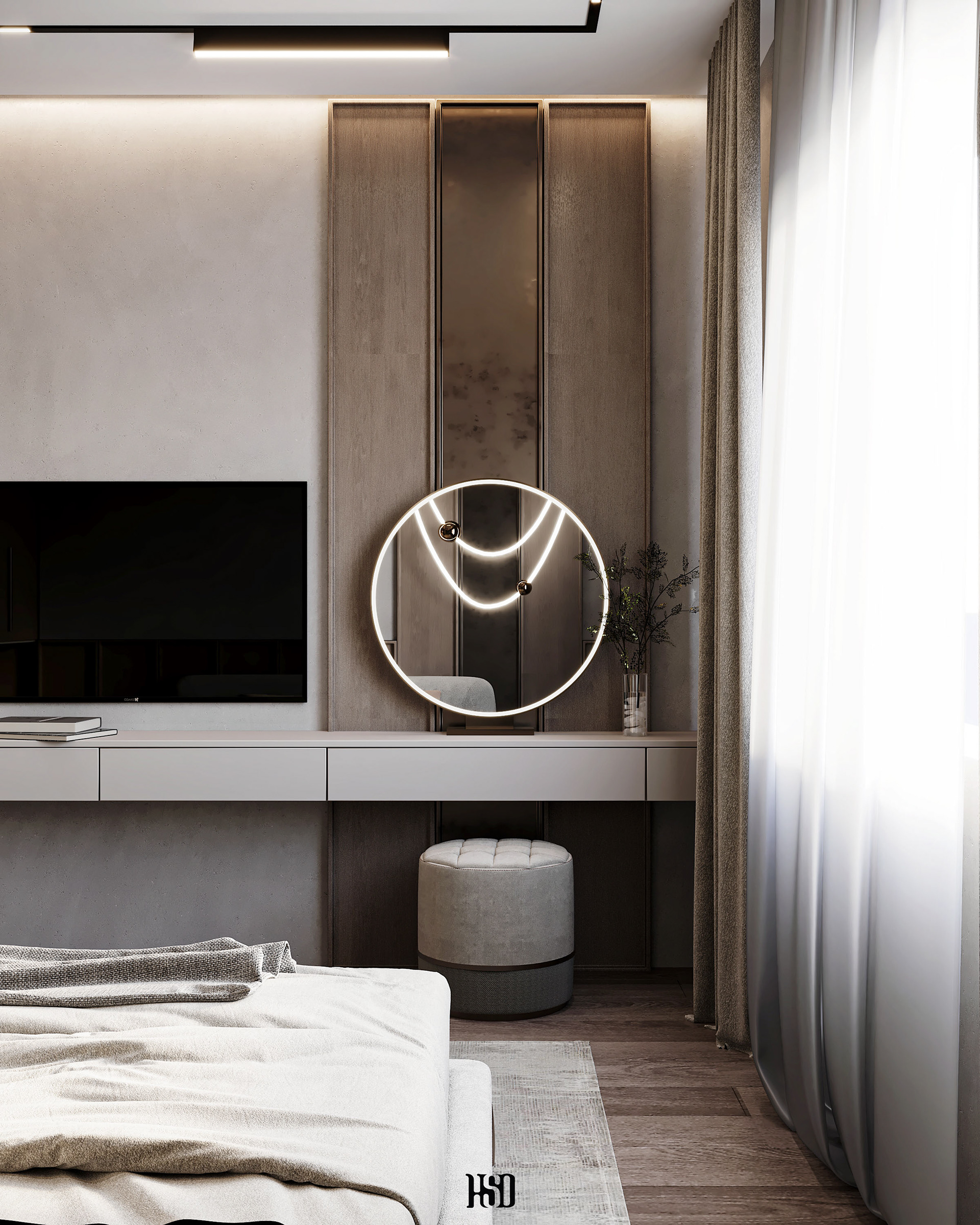 极简主义卧室设计丨埃及开罗丨Hossam Saad Design-7