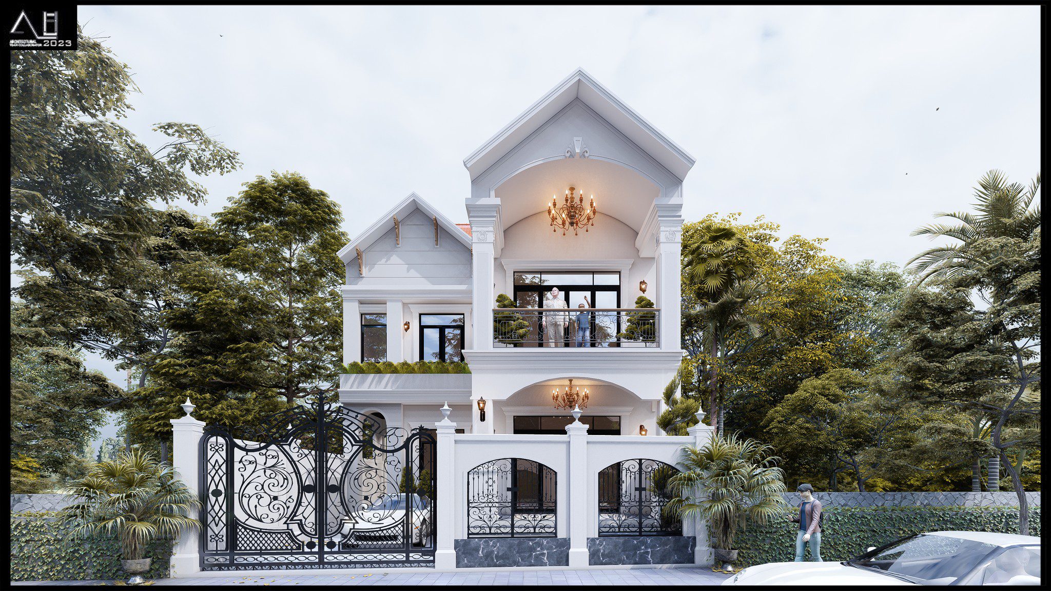 Sketchup别墅外观模型丨Van Ngoc Do-1