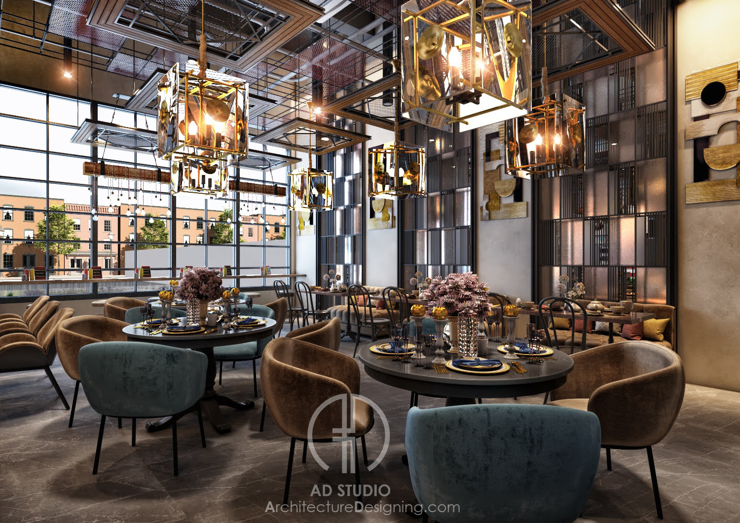 现代咖啡店室内设计丨沙特阿拉伯丨AD 工作室-8