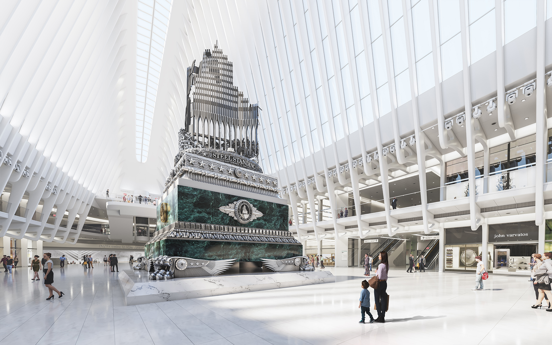 3D Animation of Steel Standing Memorial-10