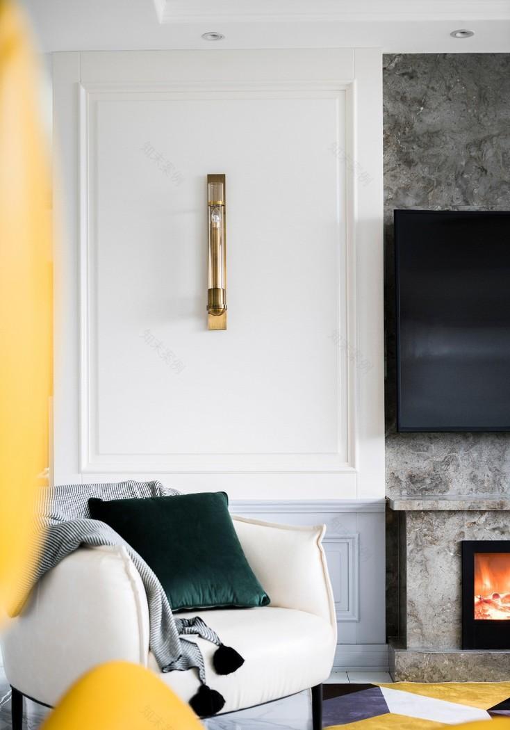 上海谷辰设计丨平层丨【阳光盒子】清爽美式里的优雅慢生活-11