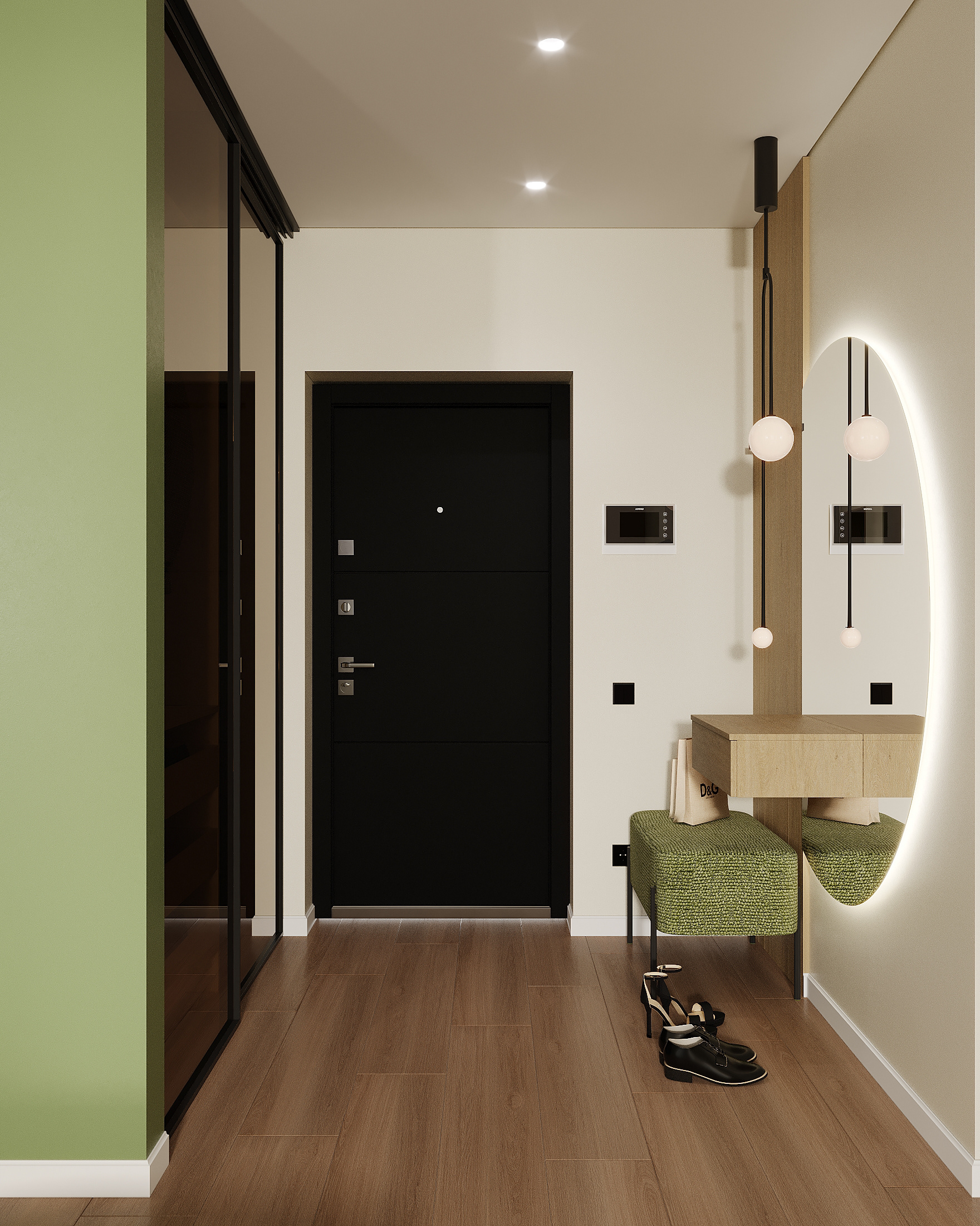 Kitchen-living room I Warm Contemporary-7