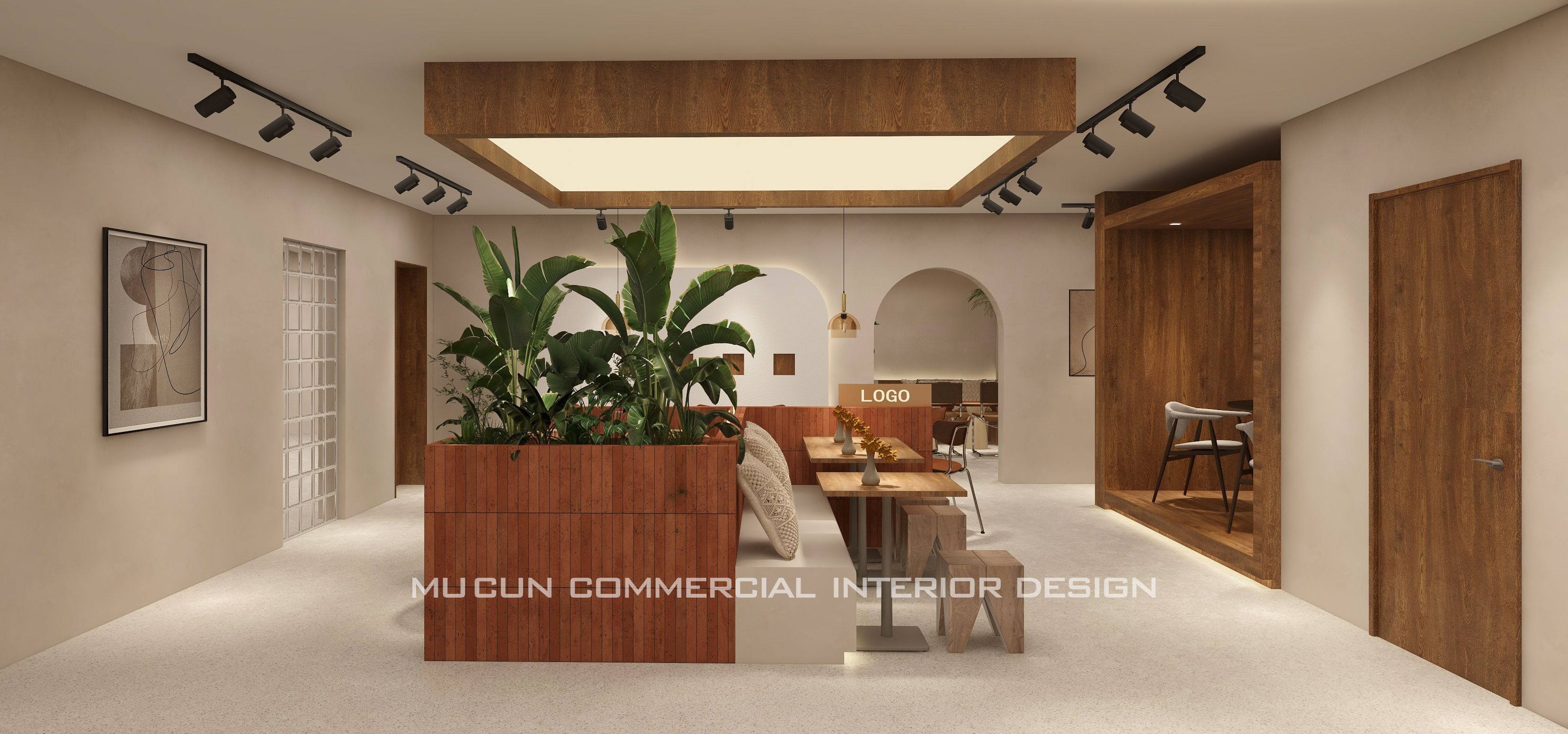 网红风轻食餐厅设计-10