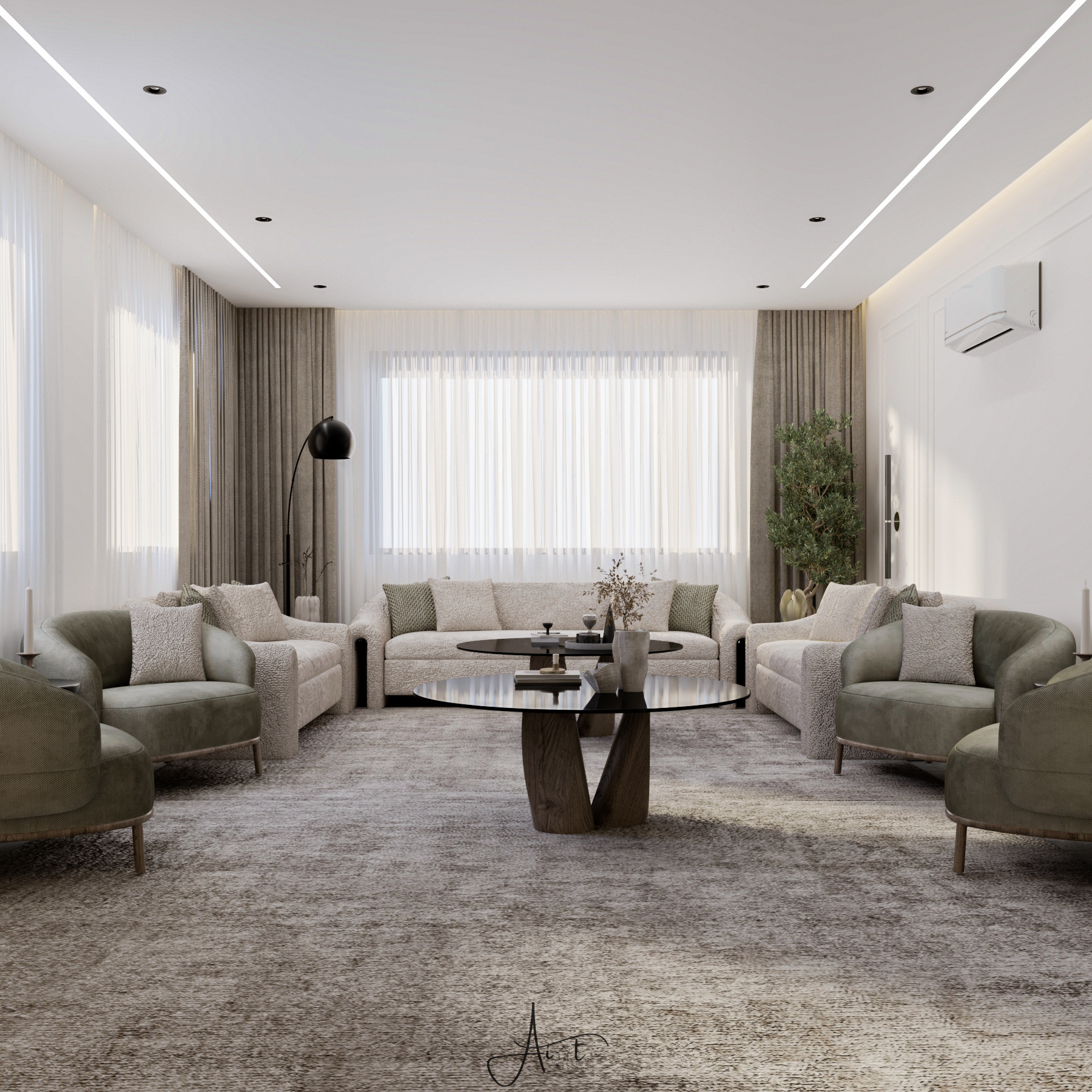 تصميم داخلي لمنزل موردين-1