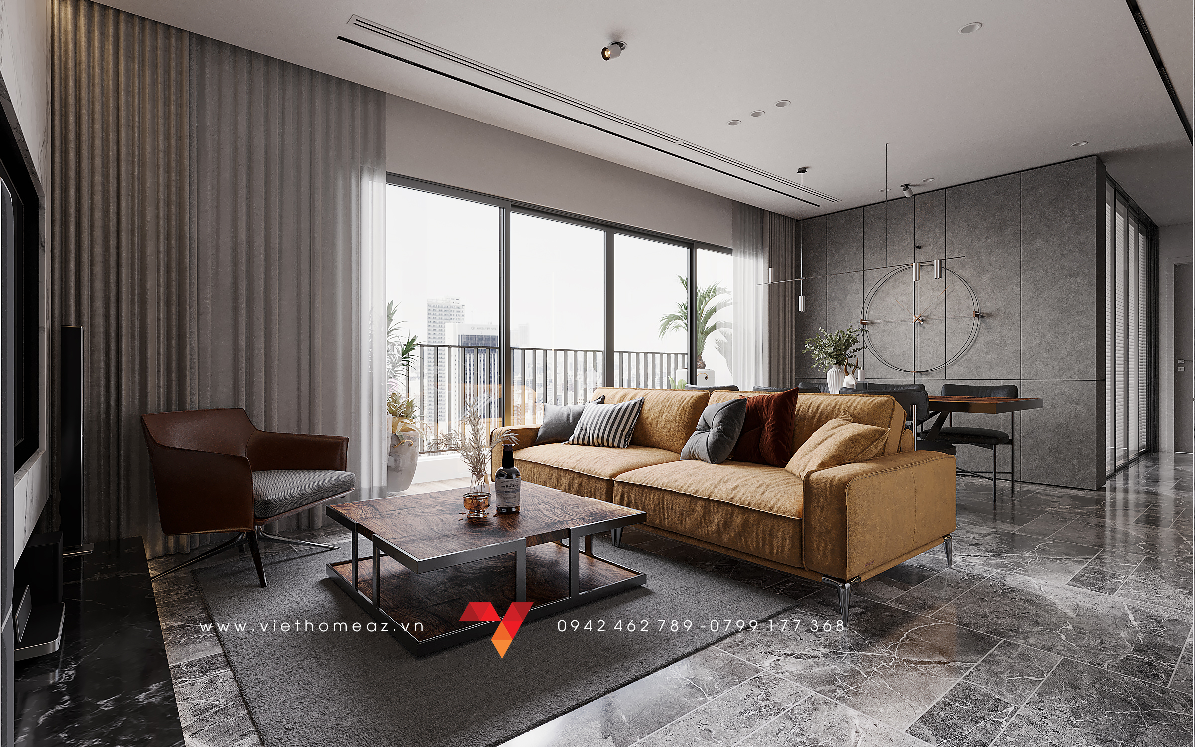 The Terra An Hung 公寓室内设计丨越南河内丨VietHome 建筑与室内设计公司-17