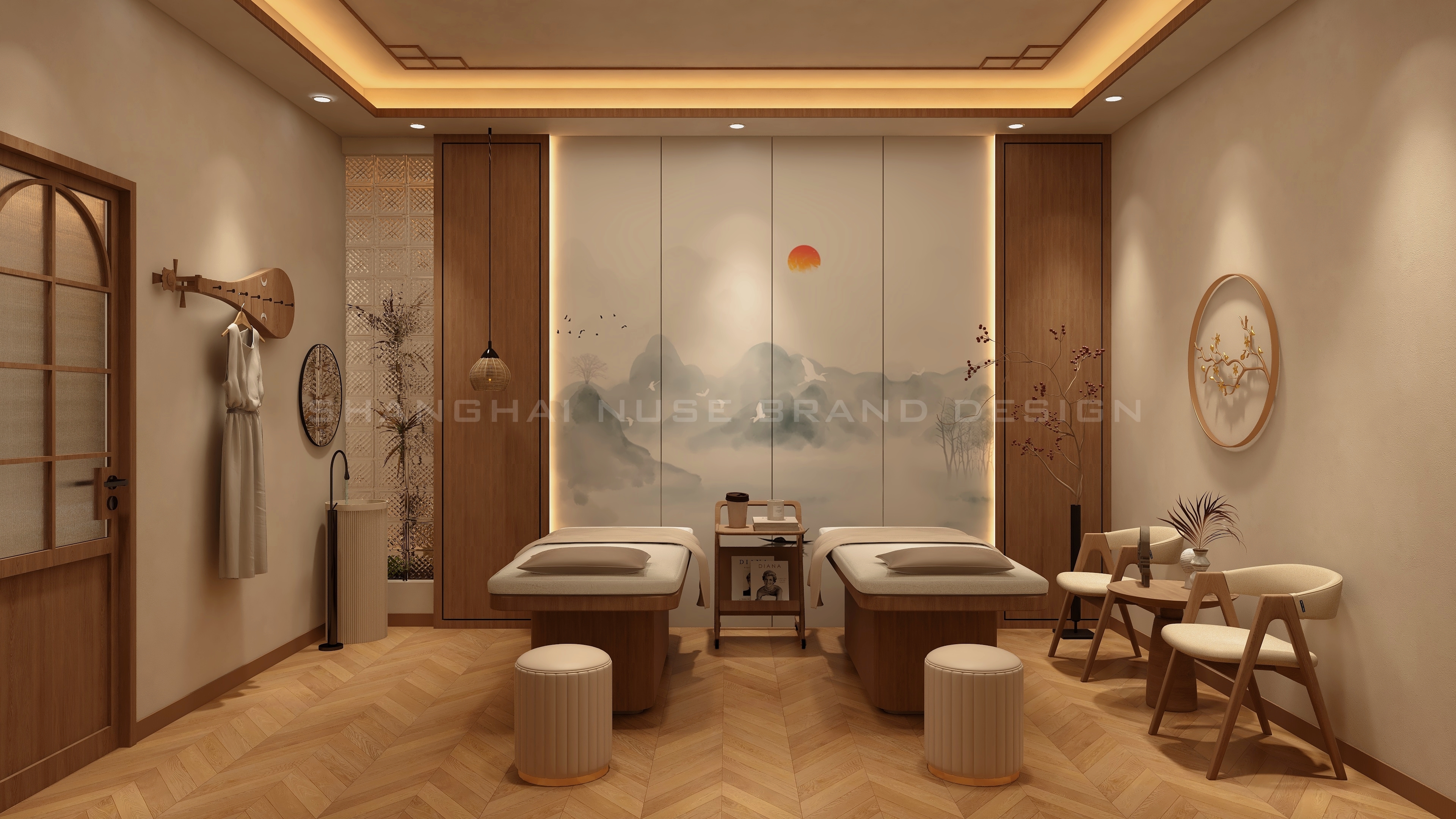 新中式风格产康空间设计丨木村空间设计有限公司-13