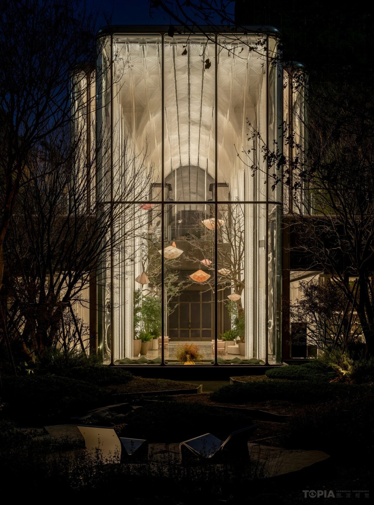 新作 DIA —— 写意山水 · 落日熔金「北京·华润置地 臻澐四季花厅 Urban luxury natural art」丨中国北京丨GAD吴轩-67