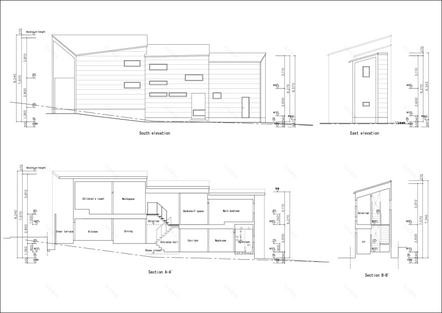 House With 3 Shed Roofs / 416 Architects-16