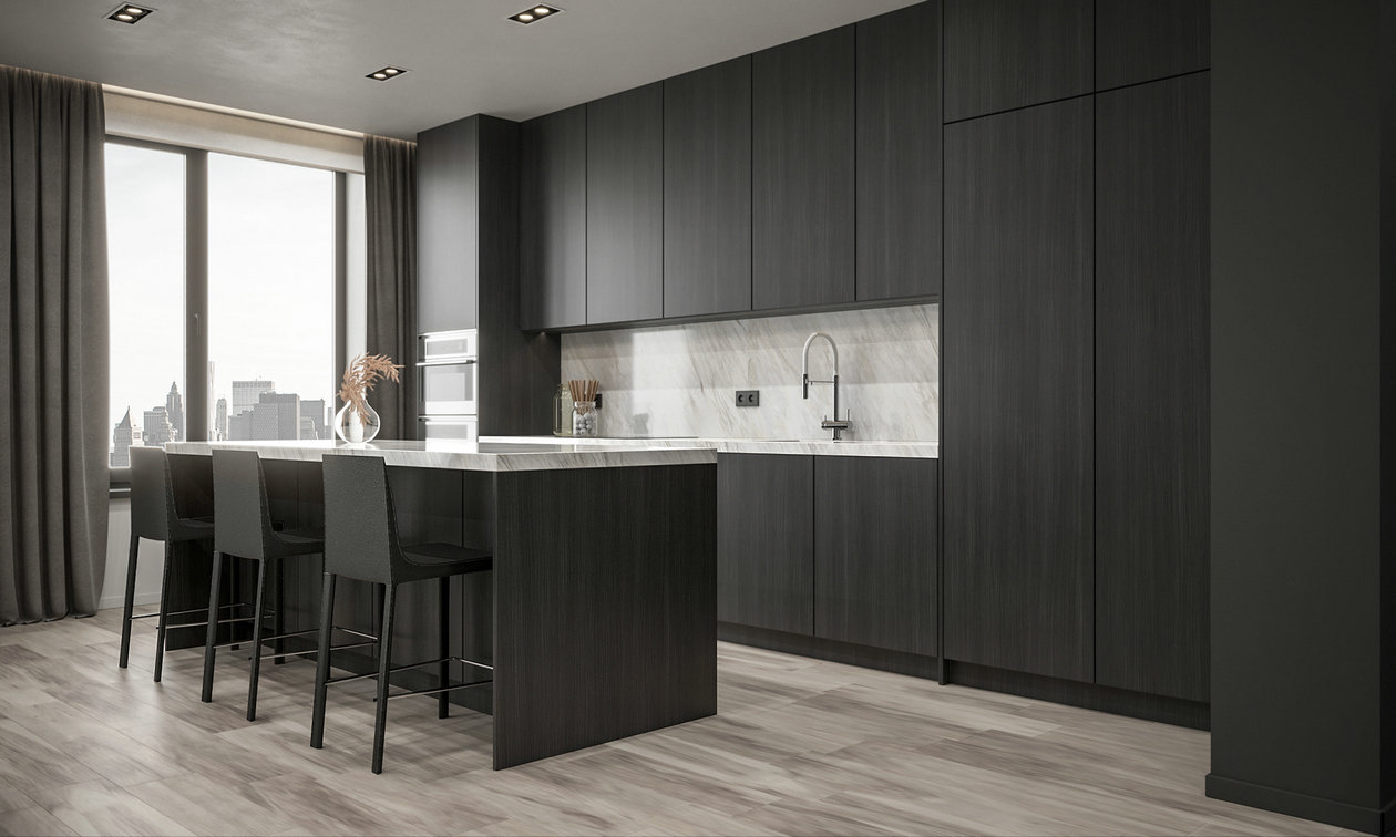 高级黑色系公寓设计 如此好看-7