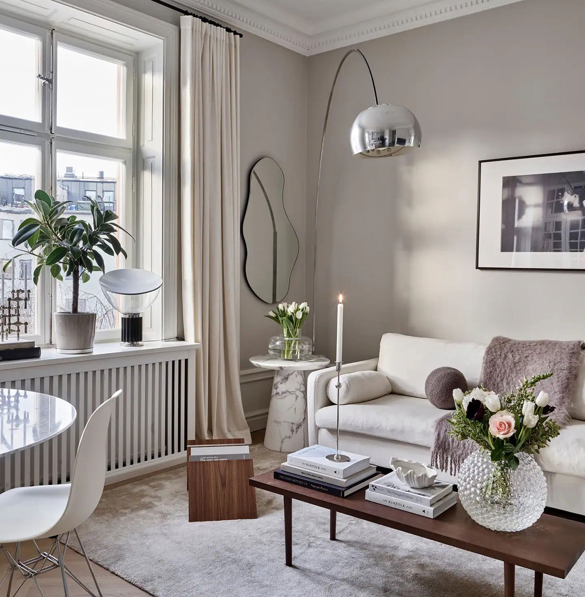 "瑞典斯德哥尔摩 19 世纪公寓的重生 | 现代经典的优雅设计"-1