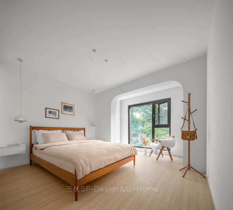 日系樱桃木++云朵奶油色家居空间设计-24