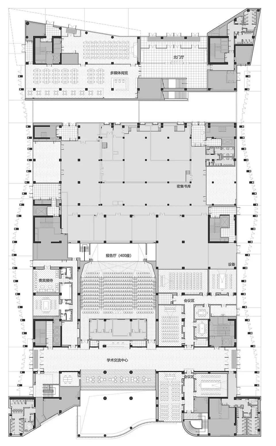 北京工业大学逸夫图书馆改扩建工程室内丨中国北京丨WAU建筑事务所-81